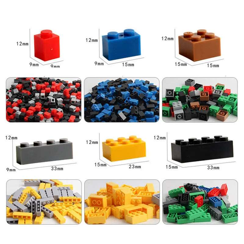 1000 DIY Creative Building Blocks Bulk Set - Urban Classic Building Blocks - Children's Educational Toys - SHAKLABS STORE