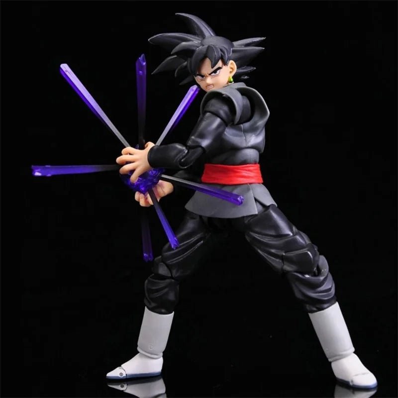 14cm Anime Dragon Ball Black Goku Zamasu Action Figure Super Saiyan Movie Version Dbz Model With Multiple Accessories Toys - SHAKLABS STORE