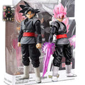 14cm Anime Dragon Ball Black Goku Zamasu Action Figure Super Saiyan Movie Version Dbz Model With Multiple Accessories Toys - SHAKLABS STORE