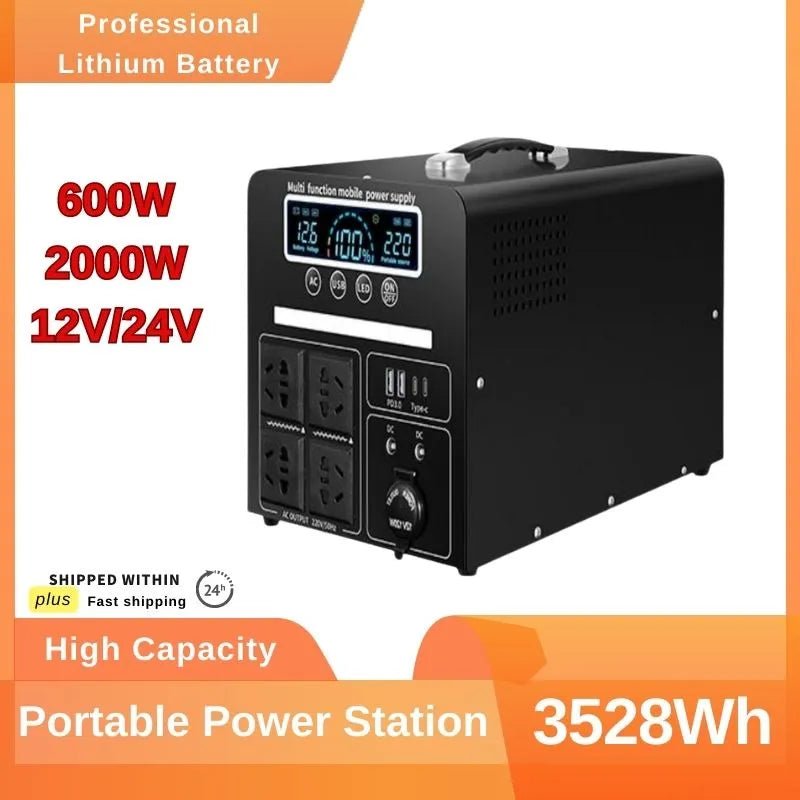 2000W Portable Power Station - Fast Charging Solar Generator - SHAKLABS STORE