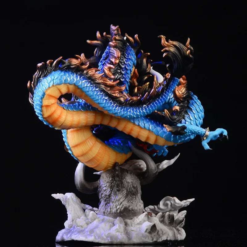 22cm One Piece Anime Figure GK Kaido Dragon Form Four Emperors With Lamp PVC Action Figure Model Dolls Antistress Toy For Gift - SHAKLABS STORE