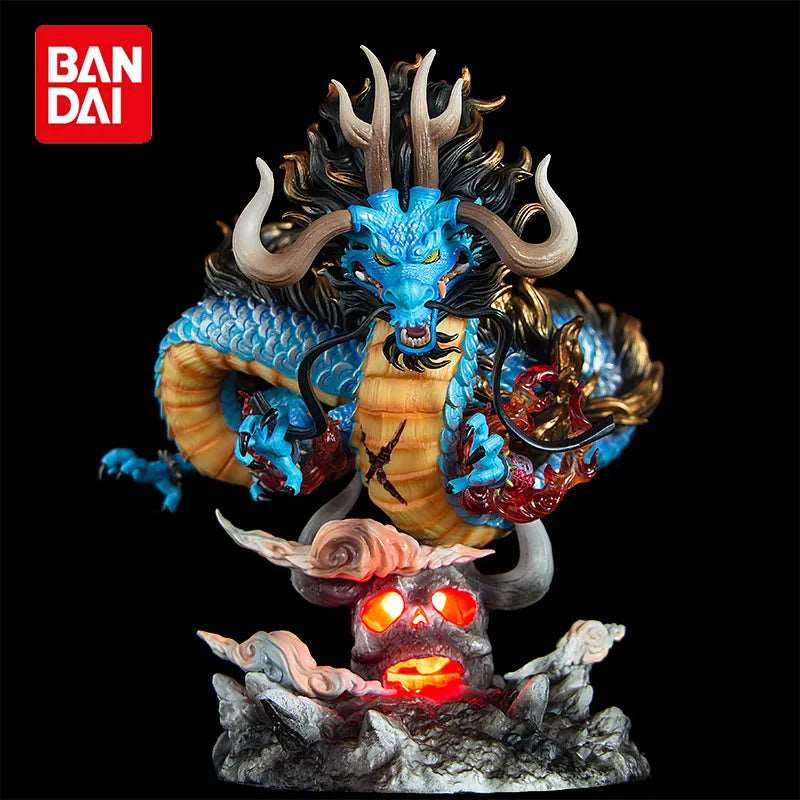 22cm One Piece Anime Figure GK Kaido Dragon Form Four Emperors With Lamp PVC Action Figure Model Dolls Antistress Toy For Gift - SHAKLABS STORE