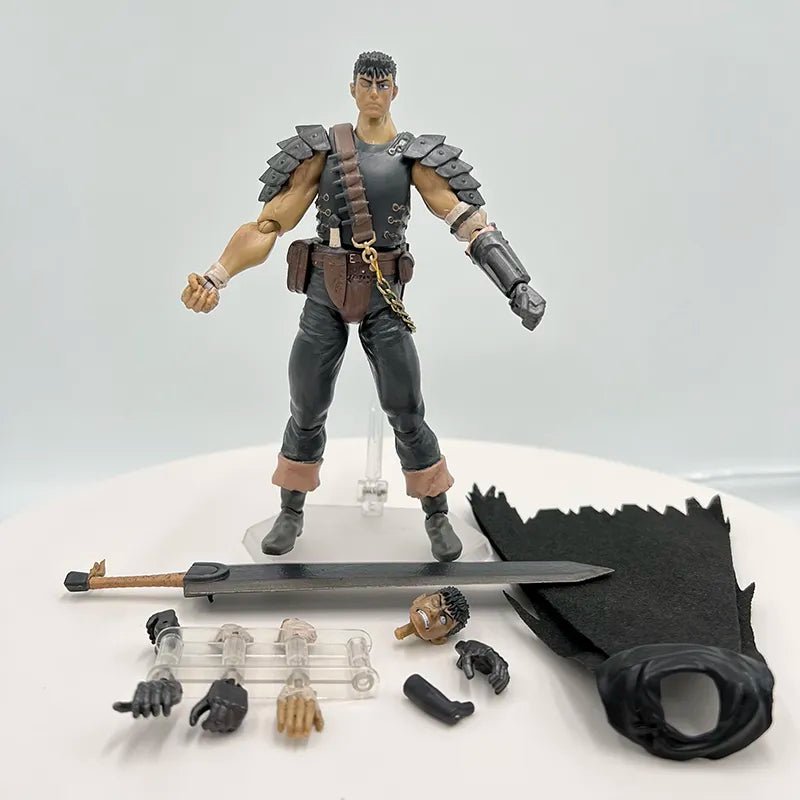 25cm Berserk Guts L Black Swordsman Figurine Collection - SHAKLABS STORE