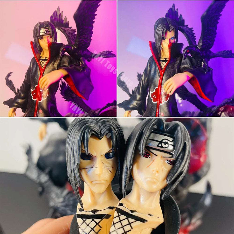 25cm Uchiha Itachi Figure with Crow - Naruto PVC Model - SHAKLABS STORE