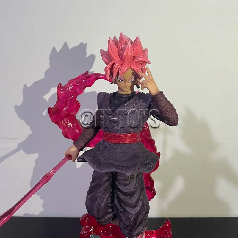 28cm Dragon Ball Z Black Goku Figure with Light Base - SHAKLABS STORE