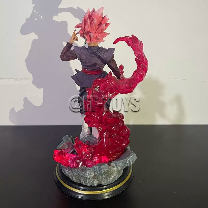 28cm Dragon Ball Z Black Goku Figure with Light Base - SHAKLABS STORE