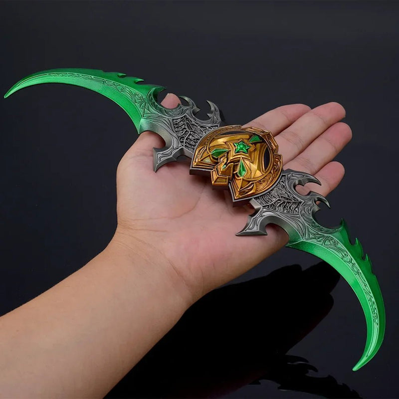 29cm Warglaive of Azzinoth World of Warcraft Burning Legion Illidan Stormrage Game Peripheral Metal Weapon Model Gift Toys Boys - SHAKLABS STORE