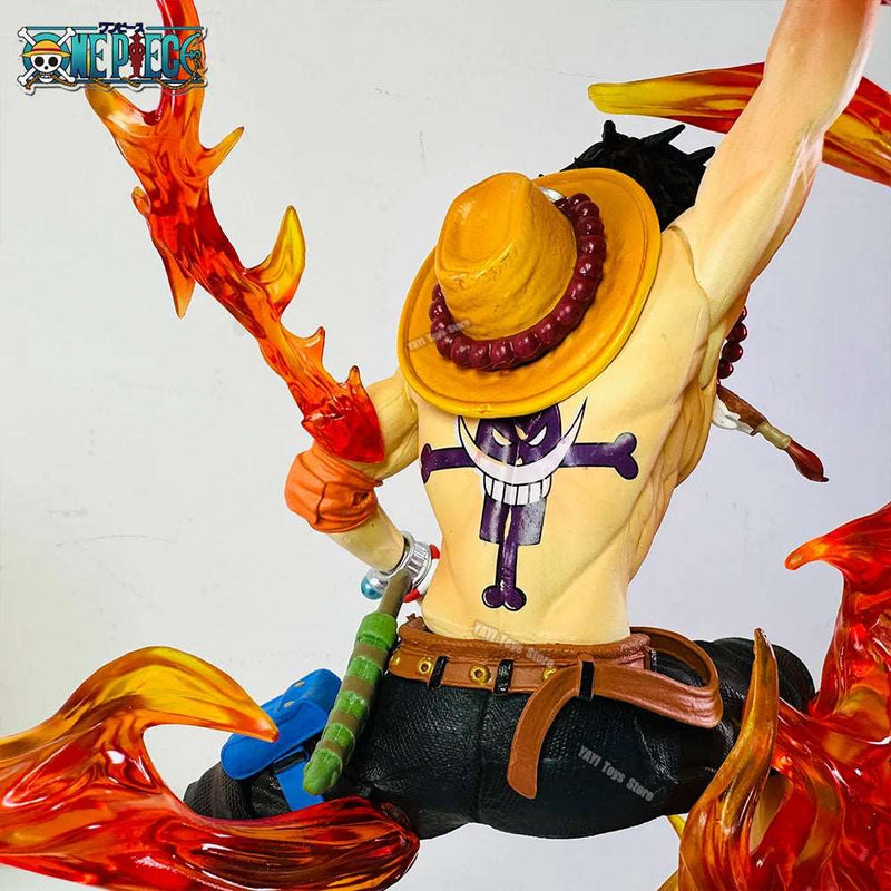 30cm One Piece Ace Anime Figure Fireball Portgas D Ace Action Figurine Pvc Statue Model Doll Collection Toy - SHAKLABS STORE