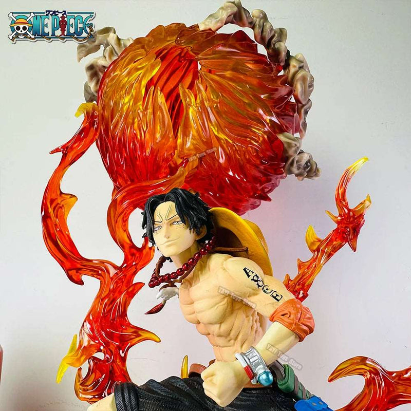 30cm One Piece Ace Anime Figure Fireball Portgas D Ace Action Figurine Pvc Statue Model Doll Collection Toy - SHAKLABS STORE