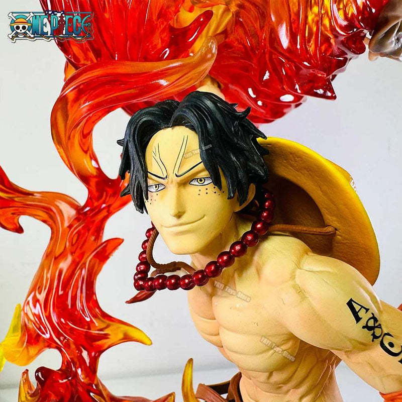 30cm One Piece Ace Anime Figure Fireball Portgas D Ace Action Figurine Pvc Statue Model Doll Collection Toy - SHAKLABS STORE