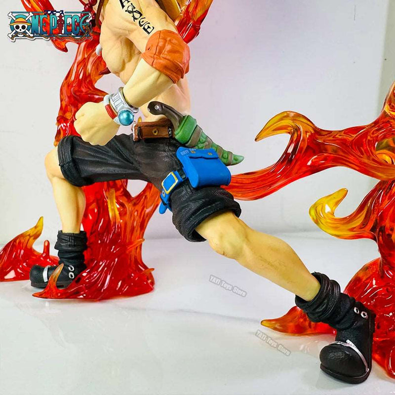 30cm One Piece Ace Anime Figure Fireball Portgas D Ace Action Figurine Pvc Statue Model Doll Collection Toy - SHAKLABS STORE