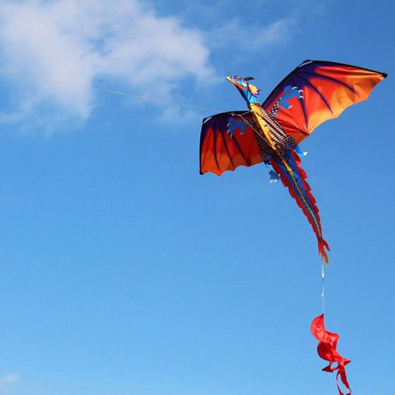 3D Dragon Kite - Colorful Flying Dragon Outdoor Kite for Kids and Adults - SHAKLABS STORE