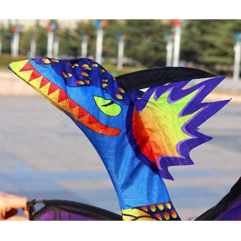 3D Dragon Kite - Colorful Flying Dragon Outdoor Kite for Kids and Adults - SHAKLABS STORE