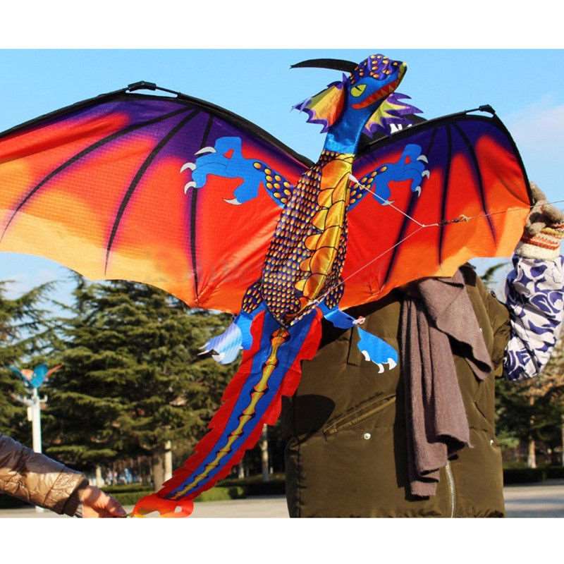 3D Dragon Kite - Colorful Flying Dragon Outdoor Kite for Kids and Adults - SHAKLABS STORE