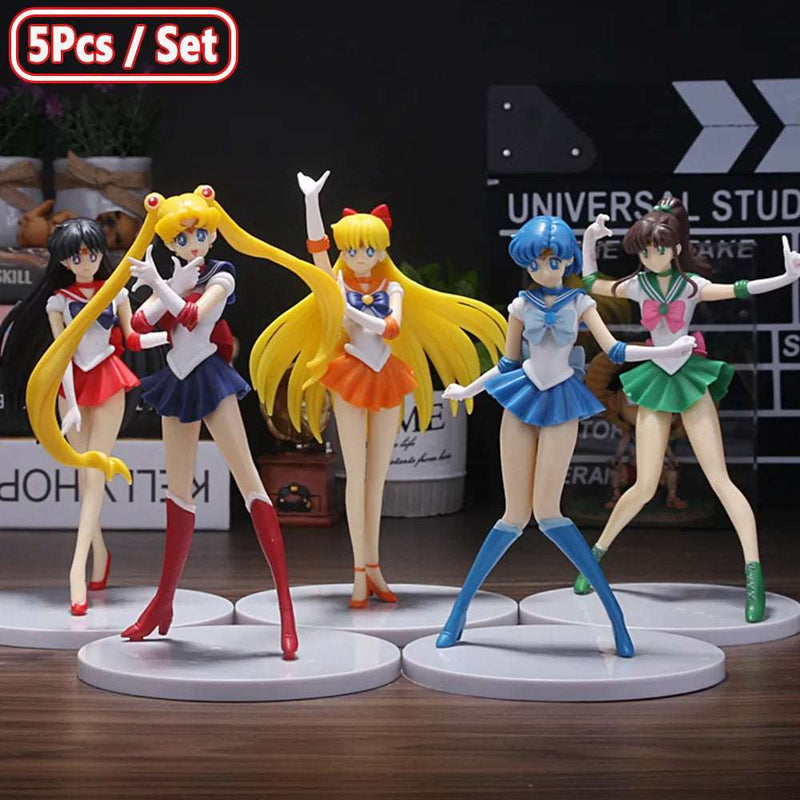 5pcs Sailor Moon Figure Set - Kawaii Doll Toys Gift - SHAKLABS STORE