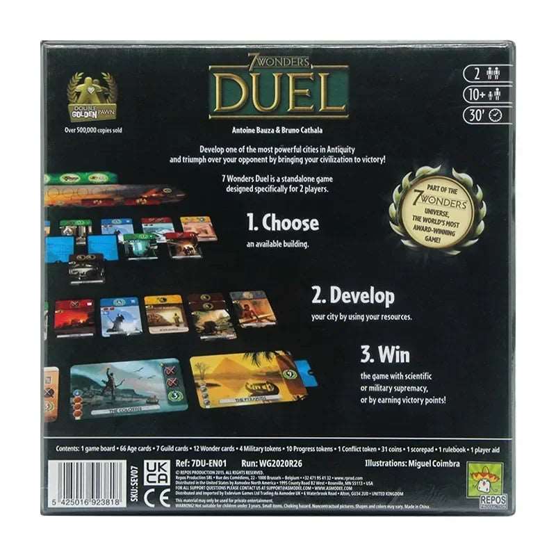 7 Wonders Basic Duel English Version Board Games Fans Friend Party Strategy Cards Dobble Multiplayer Games Collection Toys Gifts - SHAKLABS STORE