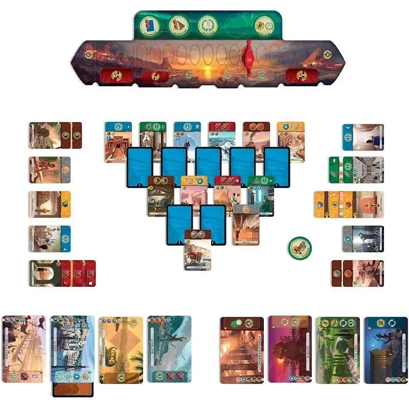 7 Wonders Basic Duel English Version Board Games Fans Friend Party Strategy Cards Dobble Multiplayer Games Collection Toys Gifts - SHAKLABS STORE