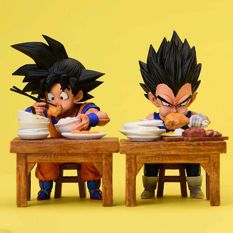 8cm Dragon Ball Z Vegeta & Goku Eating Figure - PVC - SHAKLABS STORE