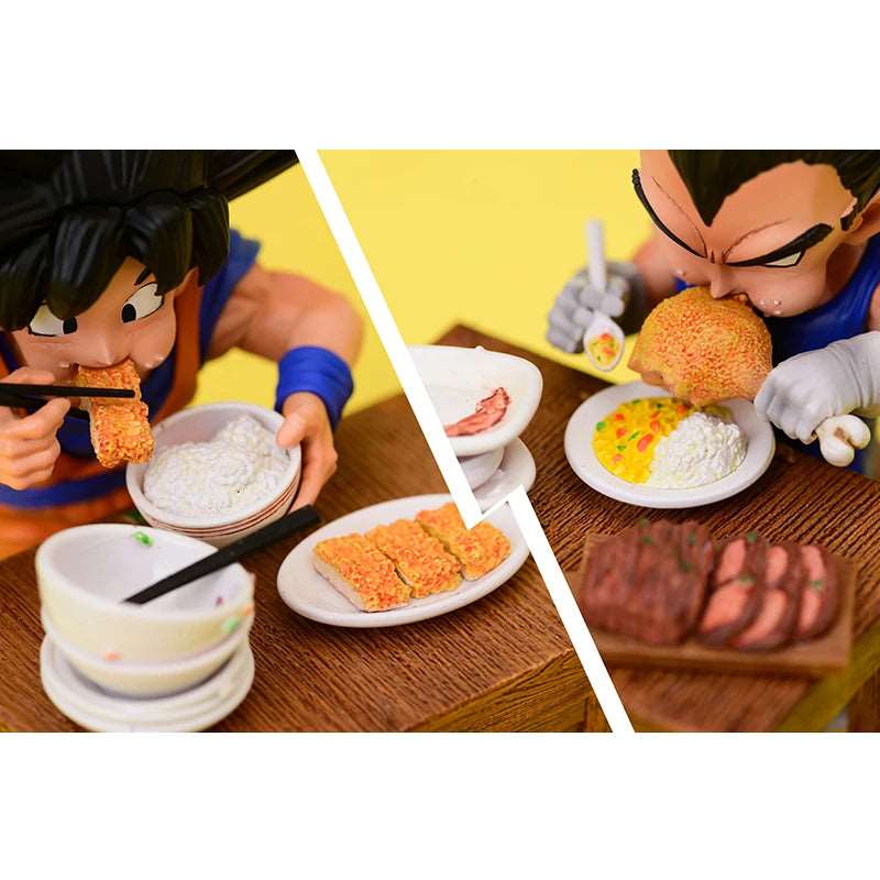 8cm Dragon Ball Z Vegeta & Goku Eating Figure - PVC - SHAKLABS STORE