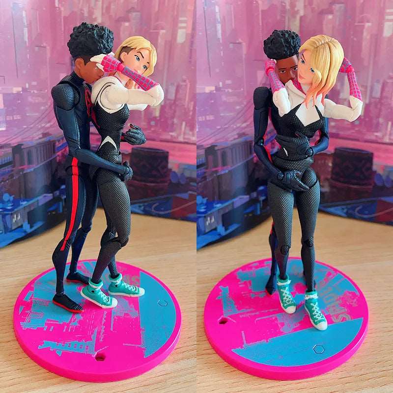 SHF Spider-Verse Miles Morales & Gwen Stacy Figures