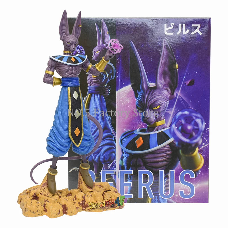 Anime DBZ Grand Priest Beerus Zen'o Whis Figure Gods Of Destruction Dxf Figurine Pvc Statue Model Collection Toy Gifts