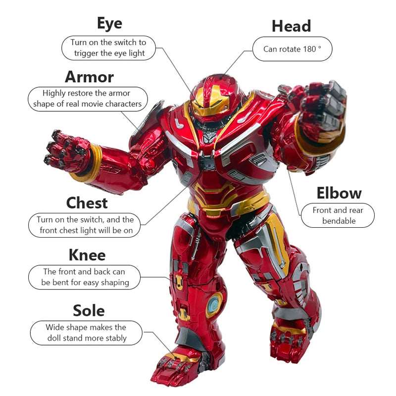 Unleash the Power of Iron Man Hulkbuster with this Collectible Action Figure