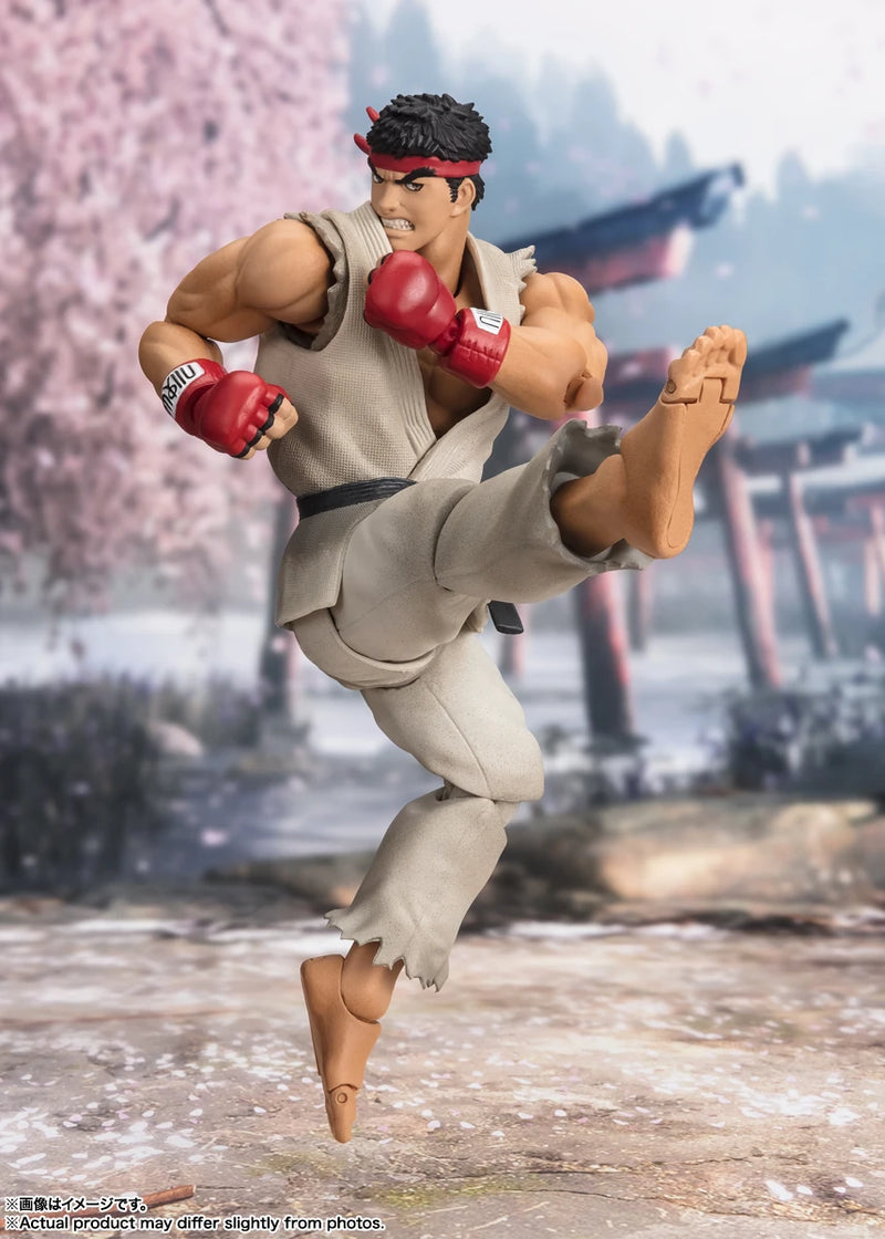 Original Street Fighter S.H.Figuarts Ryu Outfit 2 Anime Toys for Children PVC Action Figure Collector 14.5cm Doll