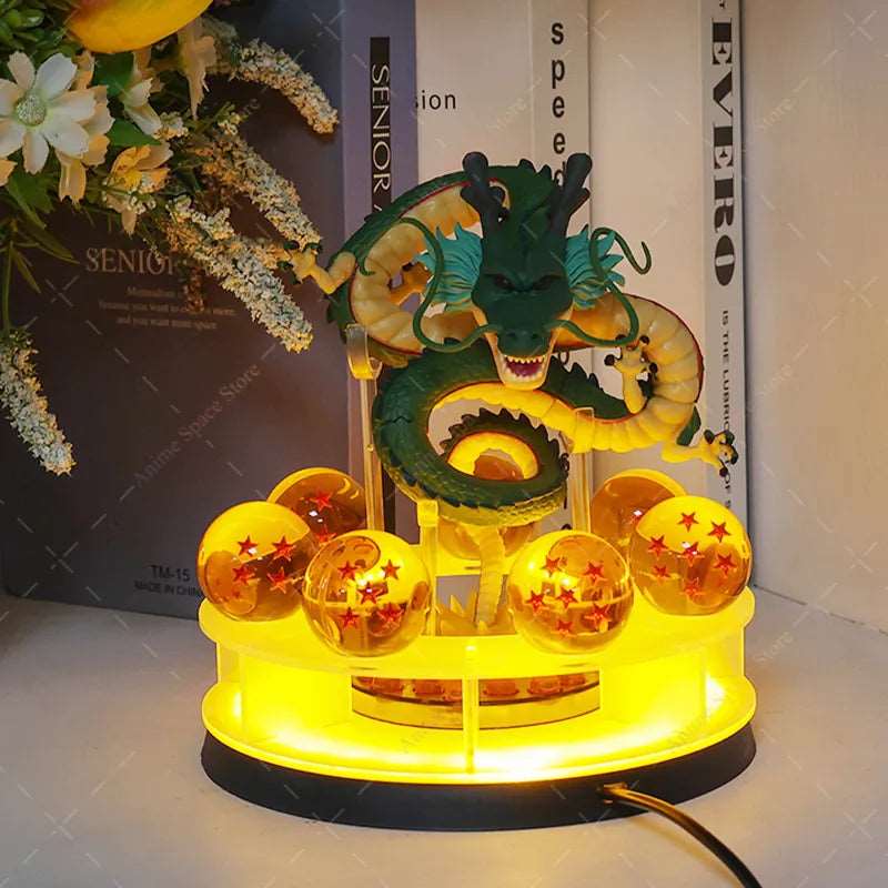 Unleash the Power of Eternal Wishes with this Majestic Shenlong and the Dragon Balls Action Figure