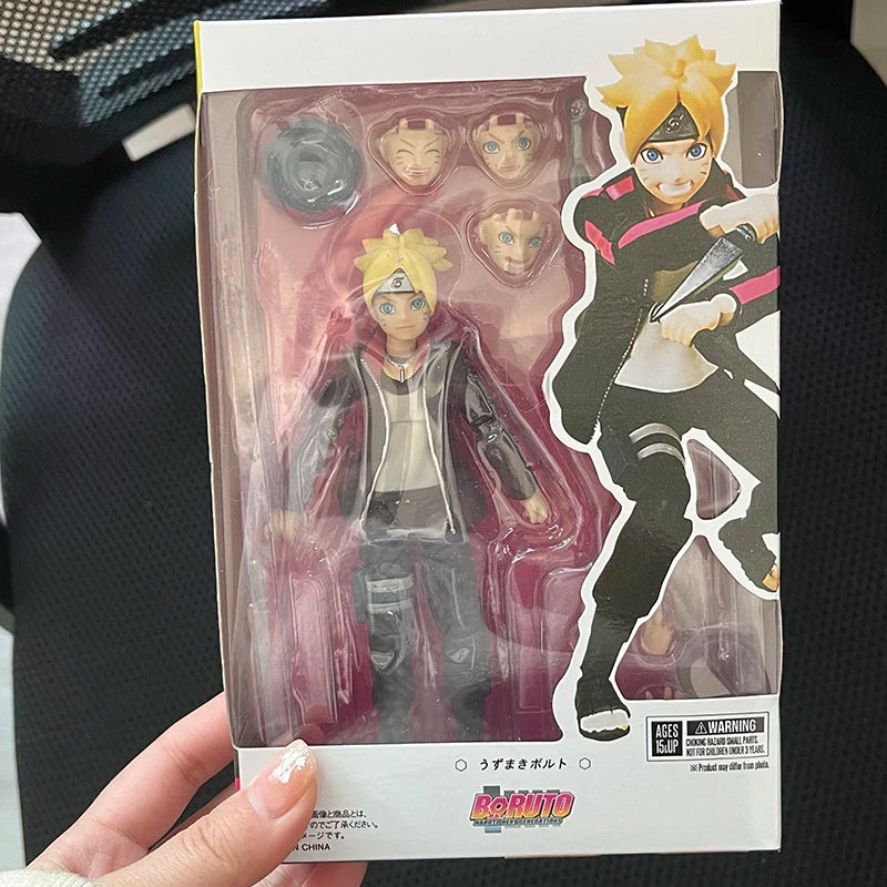 Shfiguarts Naruto Boruto Uzumaki Action Figure Anime Naruto Next Generations Uzumaki Boruto Figure SHF Model Gift Toys Doll