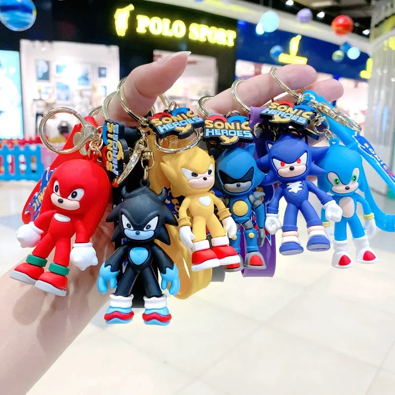 Sonic Cartoon Keychain - Stylish Couple Bag Charm