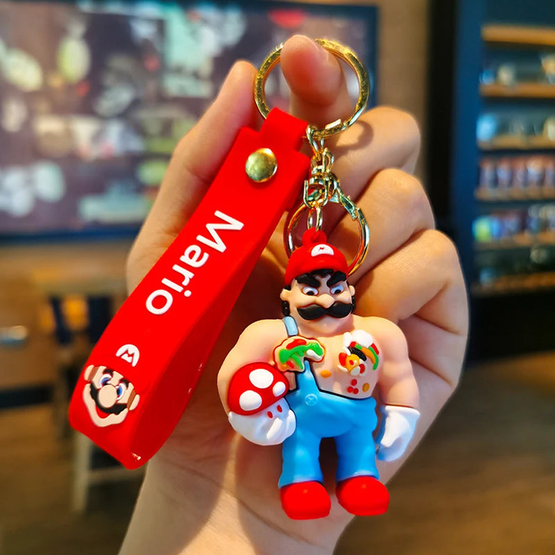 Super Mario Keychains - 10 Styles Cartoon Figure Pendants