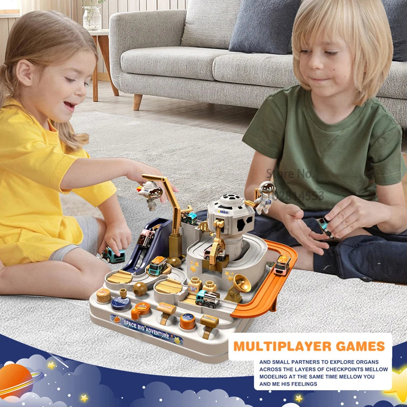 Space Adventure Rail Track Set (Educational Toy for Kids)