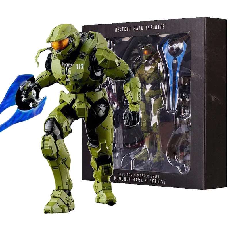 Unleash the Spartan Spirit! Halo Infinite Master Chief Action Figure (18cm/7.1inch)