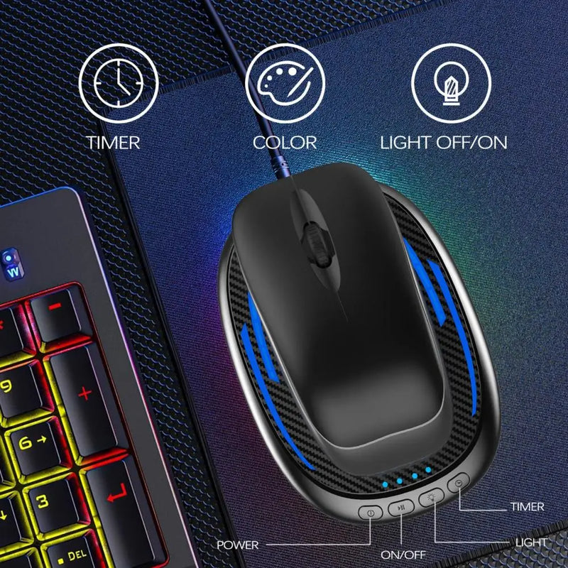 Q2 Mouse Jiggler: Prevent Screen Sleep (Timer, RGB Lights)