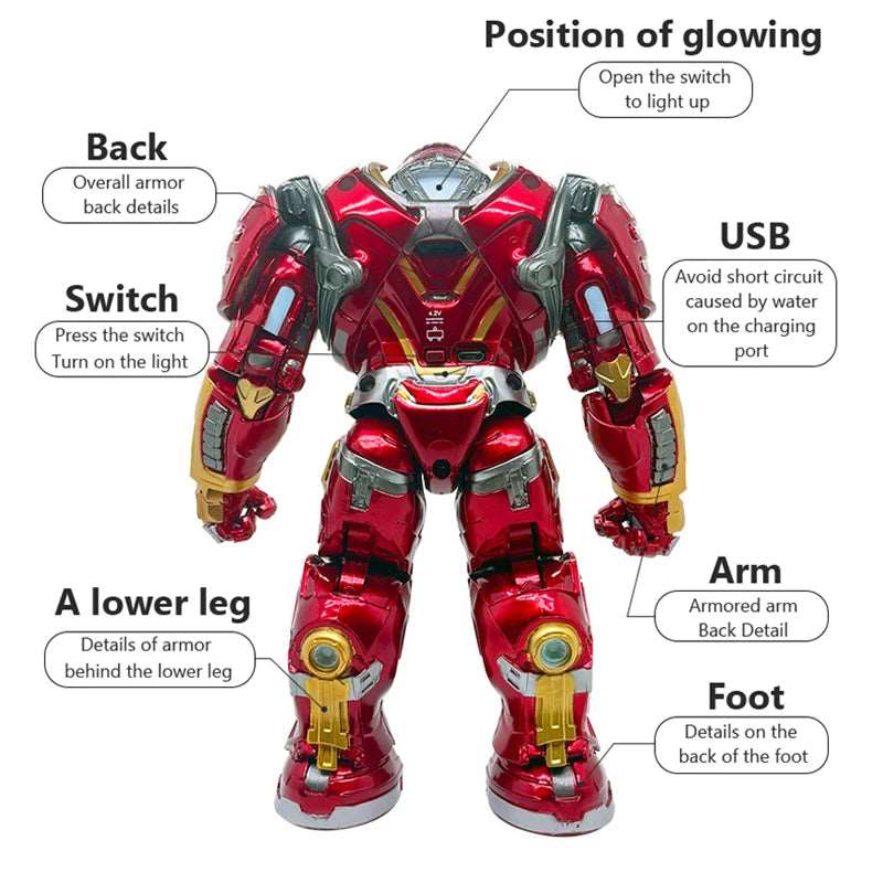 Unleash the Power of Iron Man Hulkbuster with this Collectible Action Figure