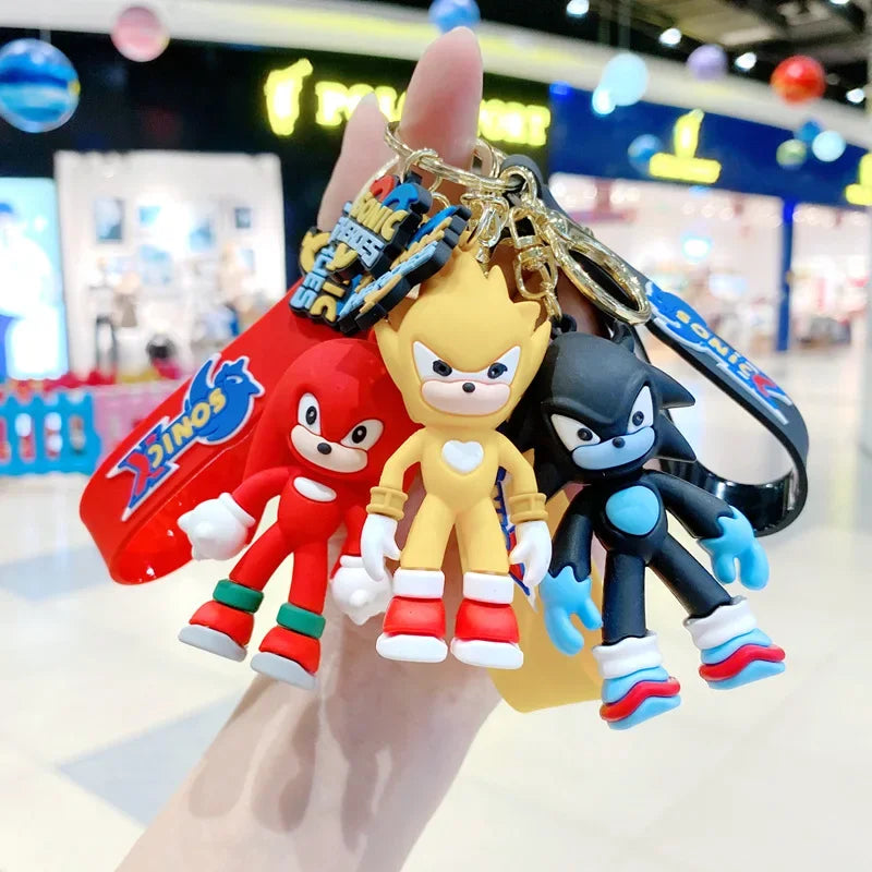 Sonic Cartoon Keychain - Stylish Couple Bag Charm