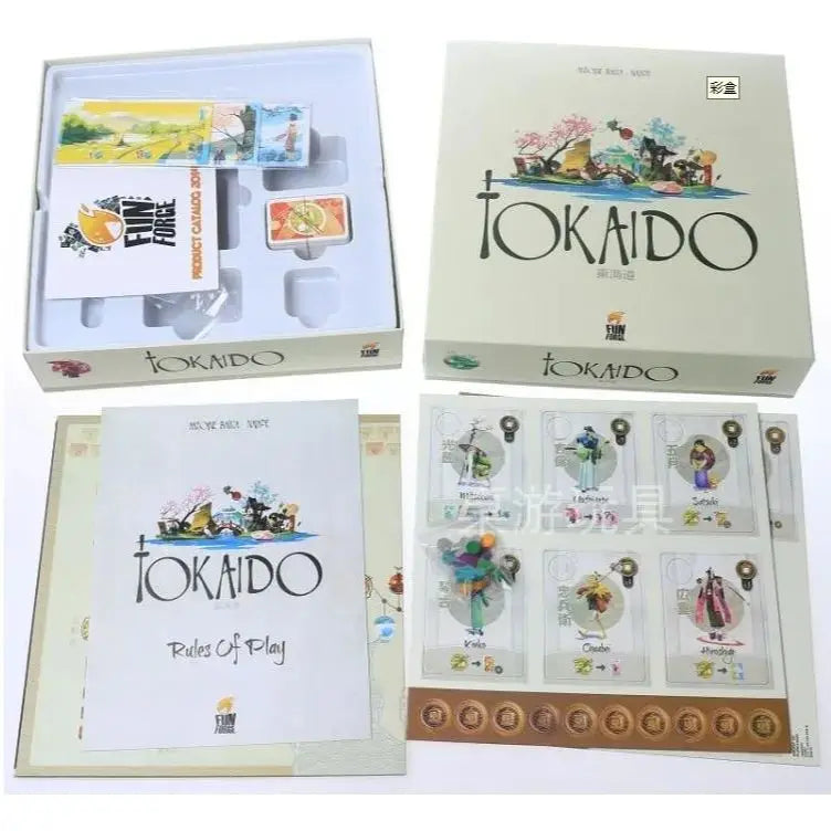 TOKAIDO Base Board Game 100% Complete Clean Funforge 2012