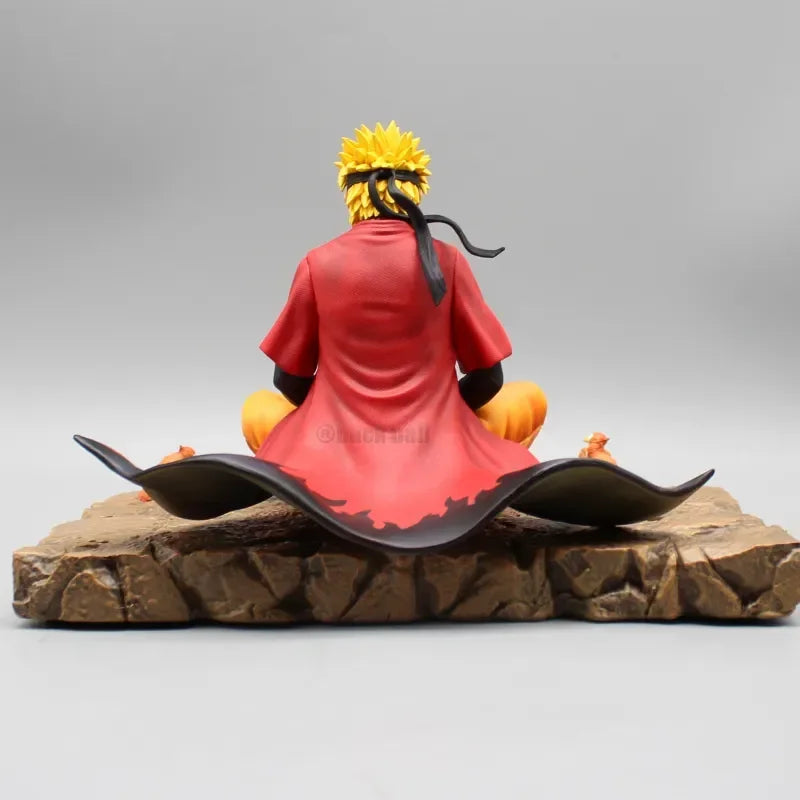 Uzumaki Naruto Anime Figure Naruto Action Figurine 16cm Sit In Meditation Posture Statue Screen Decor Collectble Anime Toys Gift