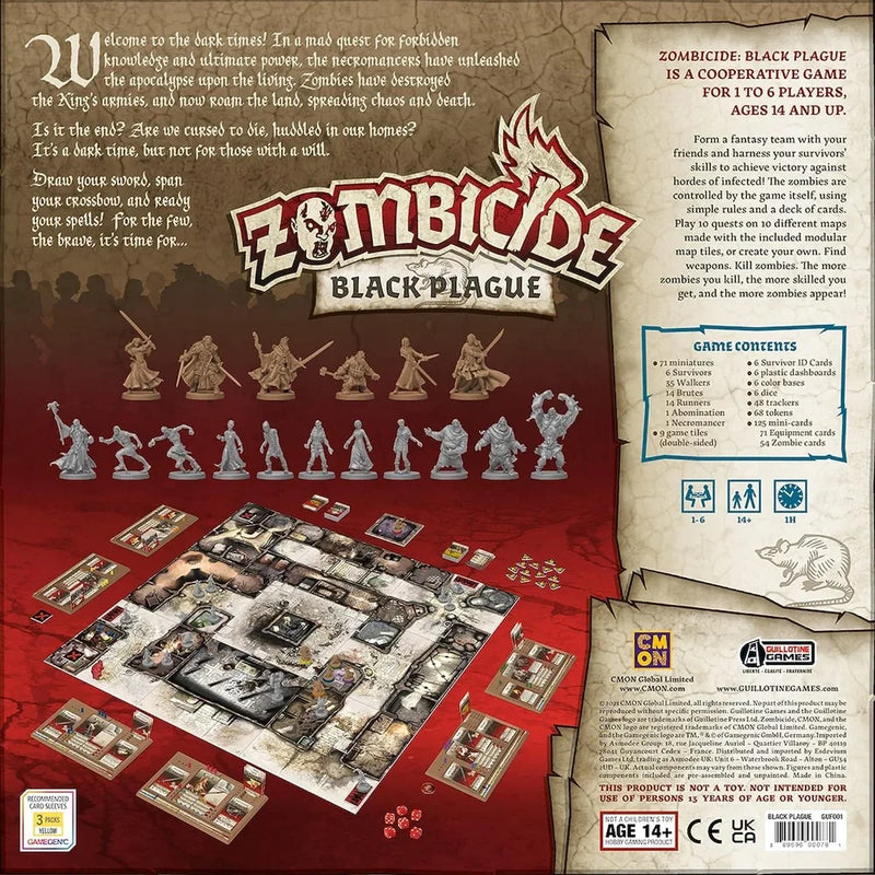 Zombicide: Black Plague - Survive the Medieval Zombie Apocalypse (1-6 Players)