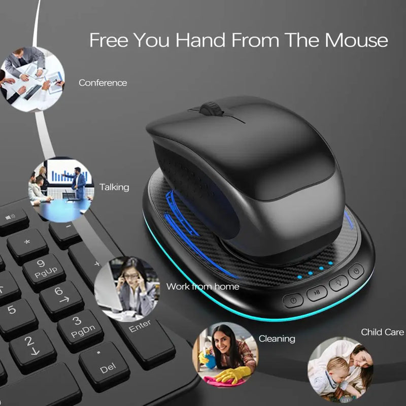 Q2 Mouse Jiggler: Prevent Screen Sleep (Timer, RGB Lights)