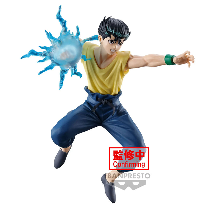 Original Anime YU YU HAKUSHO FIGURE-ANKOKU BUJUTSUKAI-YUSUKE URAMESHI PVC Model Banpresto Action Figures Birthday Gift 14CM