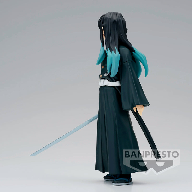 Original Bandai Anime Demon Slayer Tokitou Muichirou Action Figure PVC Model Kimetsu no Yaiba Collector Toys Figurine Doll Gift