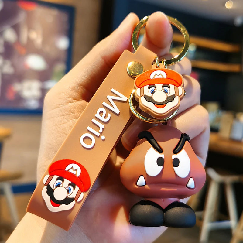 Super Mario Keychains - 10 Styles Cartoon Figure Pendants