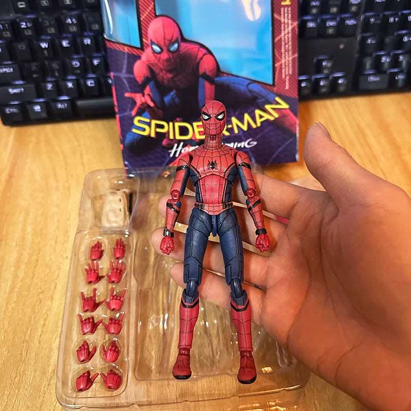 Swing into Action with Homecoming Spidey! Movable Spider-Man Figure Set