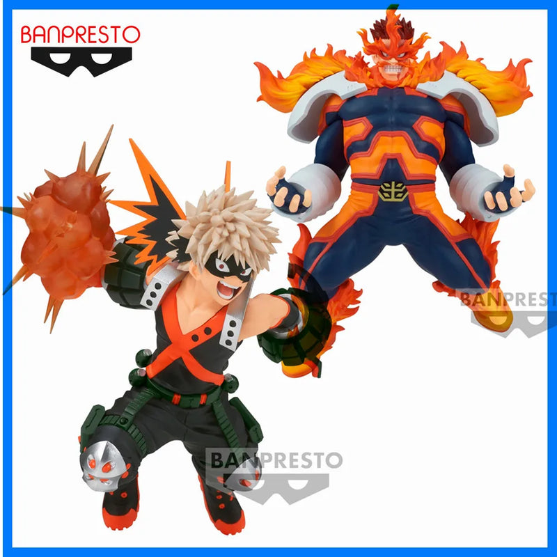 Original My Hero Academia Bakugou Katsuki THE AMAZING HEROES PLUS  Bandai Anime Endeavour Action Figure PVC Model Toys Figurine