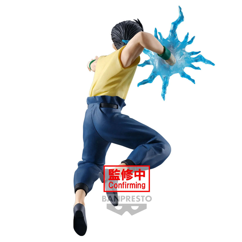 Original Anime YU YU HAKUSHO FIGURE-ANKOKU BUJUTSUKAI-YUSUKE URAMESHI PVC Model Banpresto Action Figures Birthday Gift 14CM