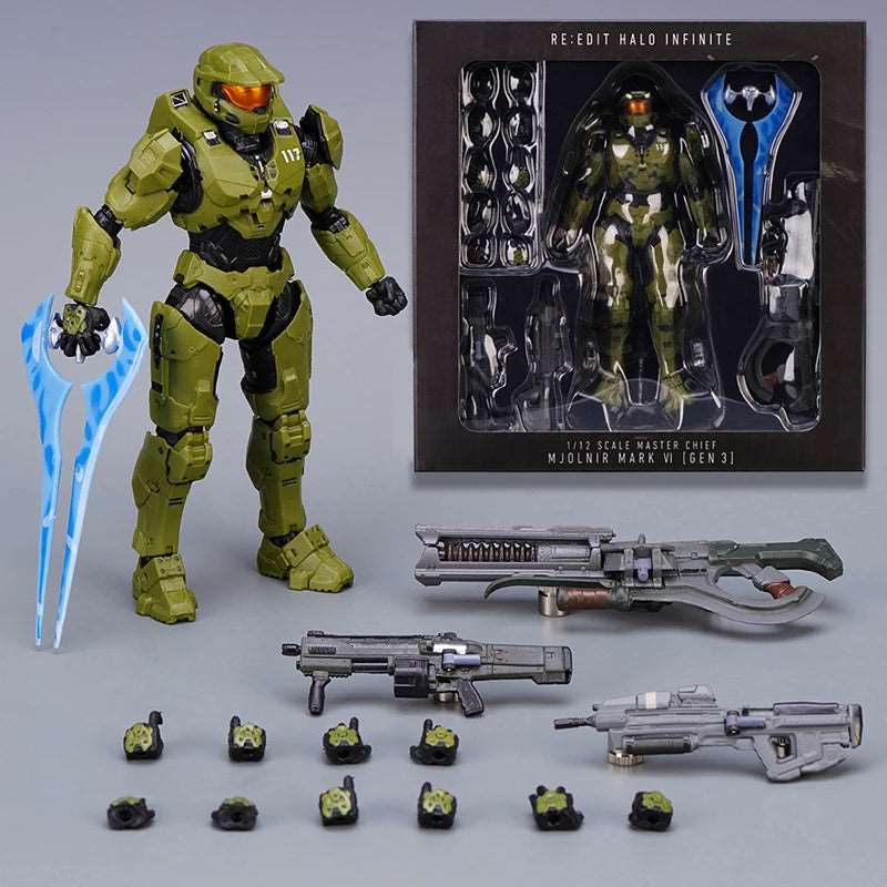 Unleash the Spartan Spirit! Halo Infinite Master Chief Action Figure (18cm/7.1inch)