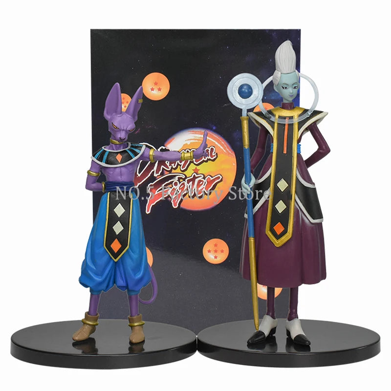 Anime DBZ Grand Priest Beerus Zen'o Whis Figure Gods Of Destruction Dxf Figurine Pvc Statue Model Collection Toy Gifts