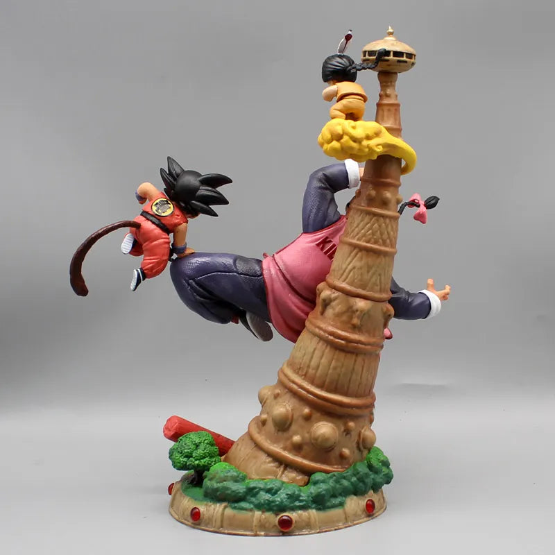 Uncover the Epic Clash of Tao Pai Pai and Son Goku with this Exquisite Dragon Ball Action Figure Set