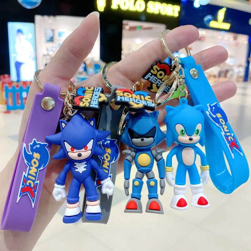 Sonic Cartoon Keychain - Stylish Couple Bag Charm